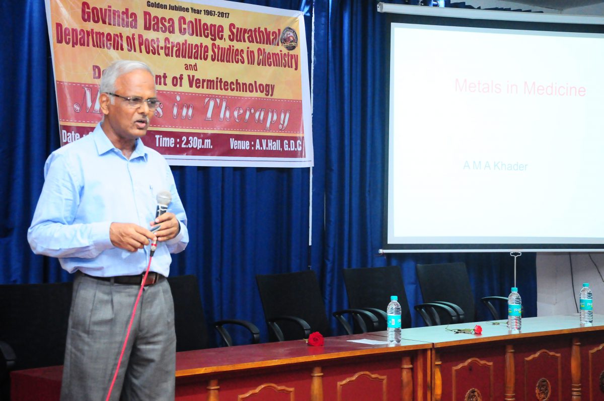 Workshop on ‘Metals in therapy’