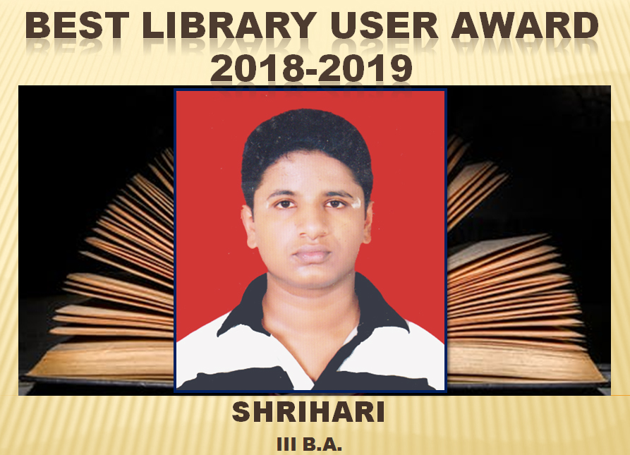 Best Library User Award 2018-19