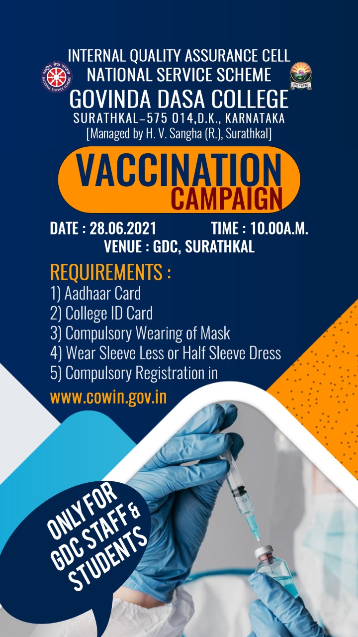 Vaccination Drive for Students and Staff-2021