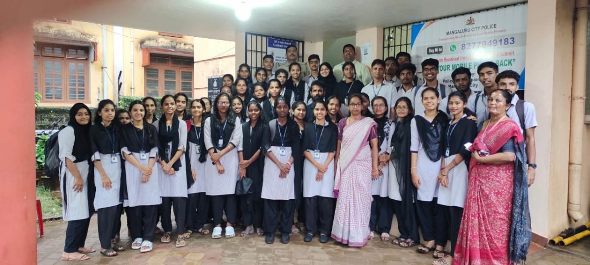 VISIT TO SURATHKAL POLICE STATION BY STUDENTS OF CONSUMER AND HUMAN RIGHTS,NSS,HUMANITIES ASSOCIATION AND SPORTS ASSOCIATION ON 3rd of JULY 2023